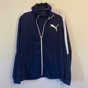 Men’s Puma Track Jacket Sz XL Blue